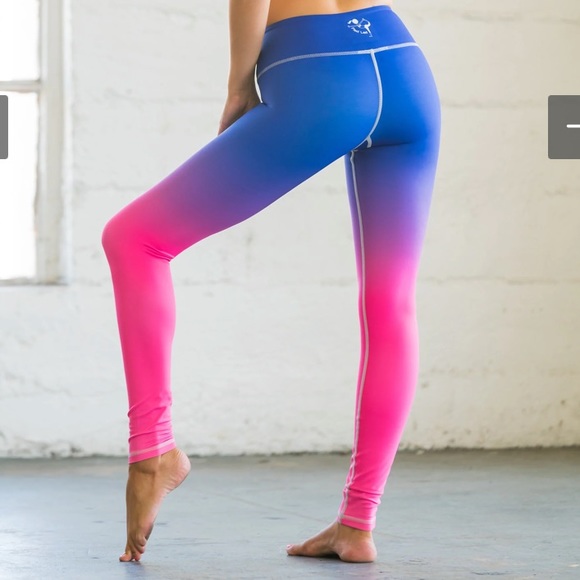 Flexi Lexi yoga pants, purple to pink ombre leggings, EUC, size small - Picture 1 of 10